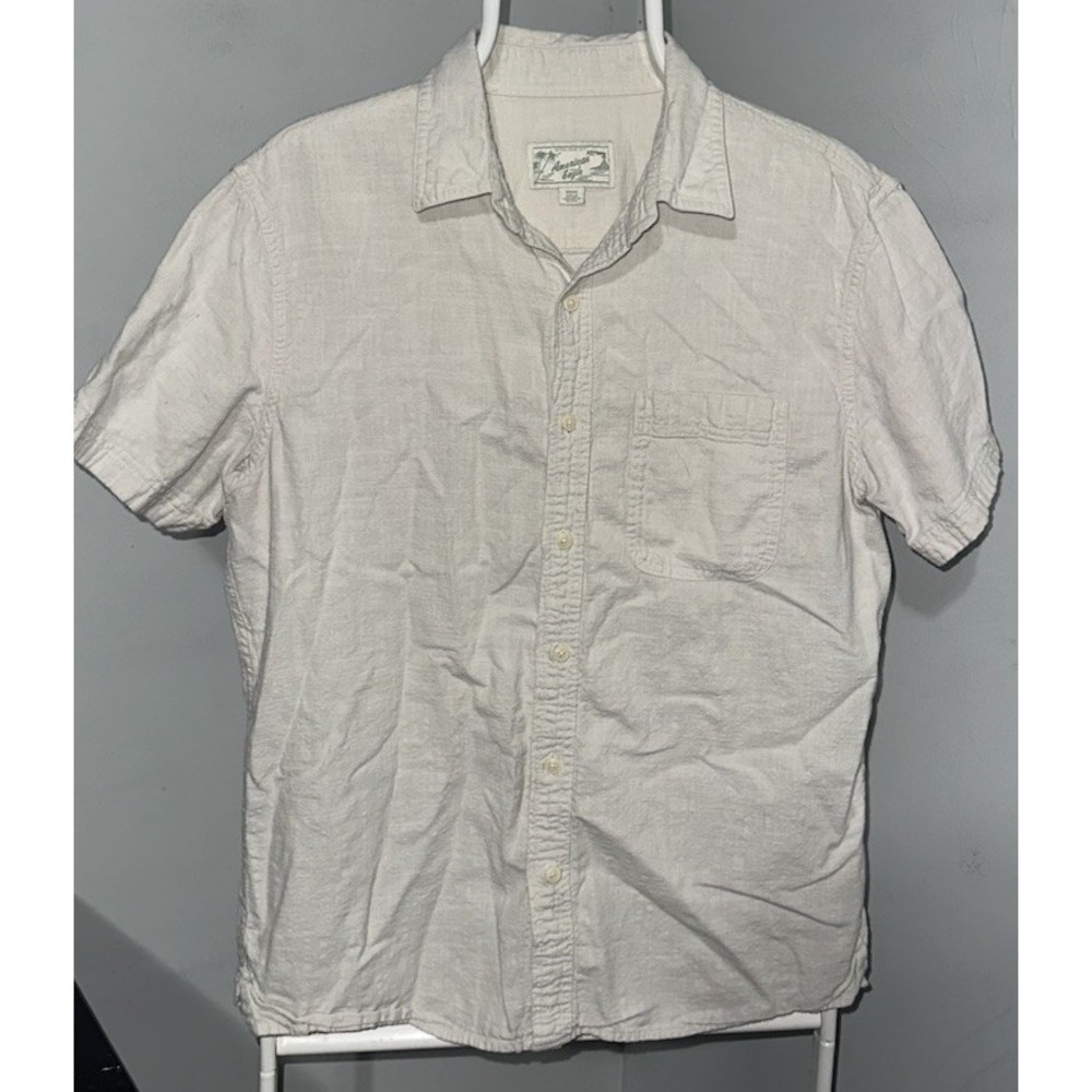 American Eagle Large Seriously Soft Button Down Shirt